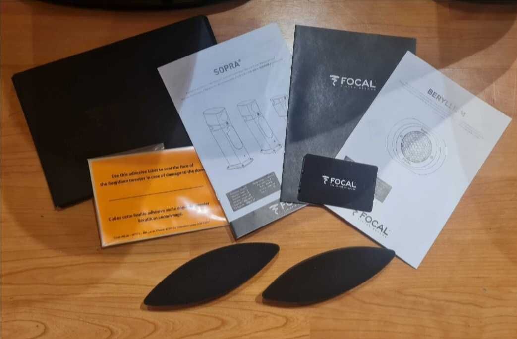 Głośniki Focal Sopra 1.  Biały - White Carrara + Standy Focal