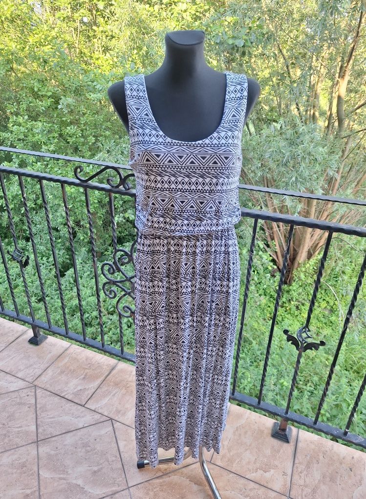 Długa sukienka maxi 95 % wiskoza marka Izabel London rozmiar M 38