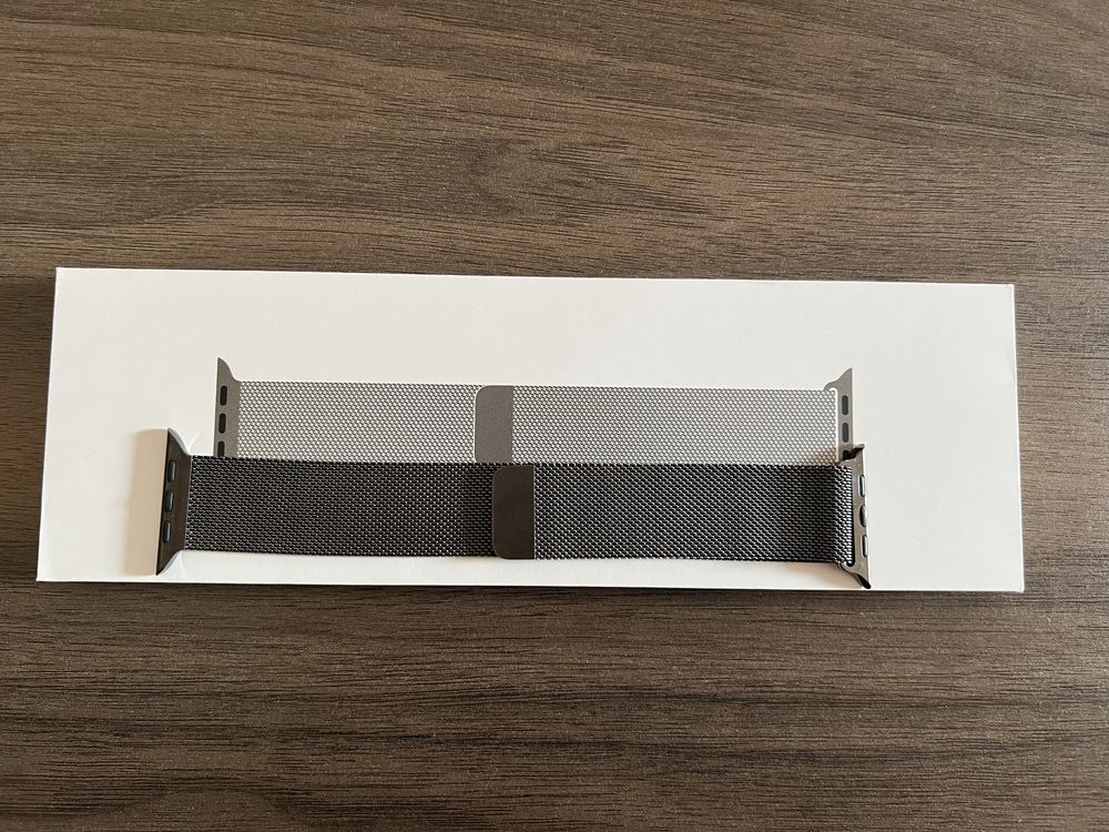 Apple watch 9 bransoleta milanese loop 45mm grafitowa