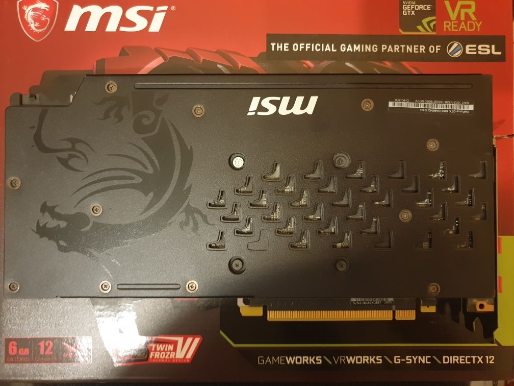 Msi GTX1060 Gaming X 6GB