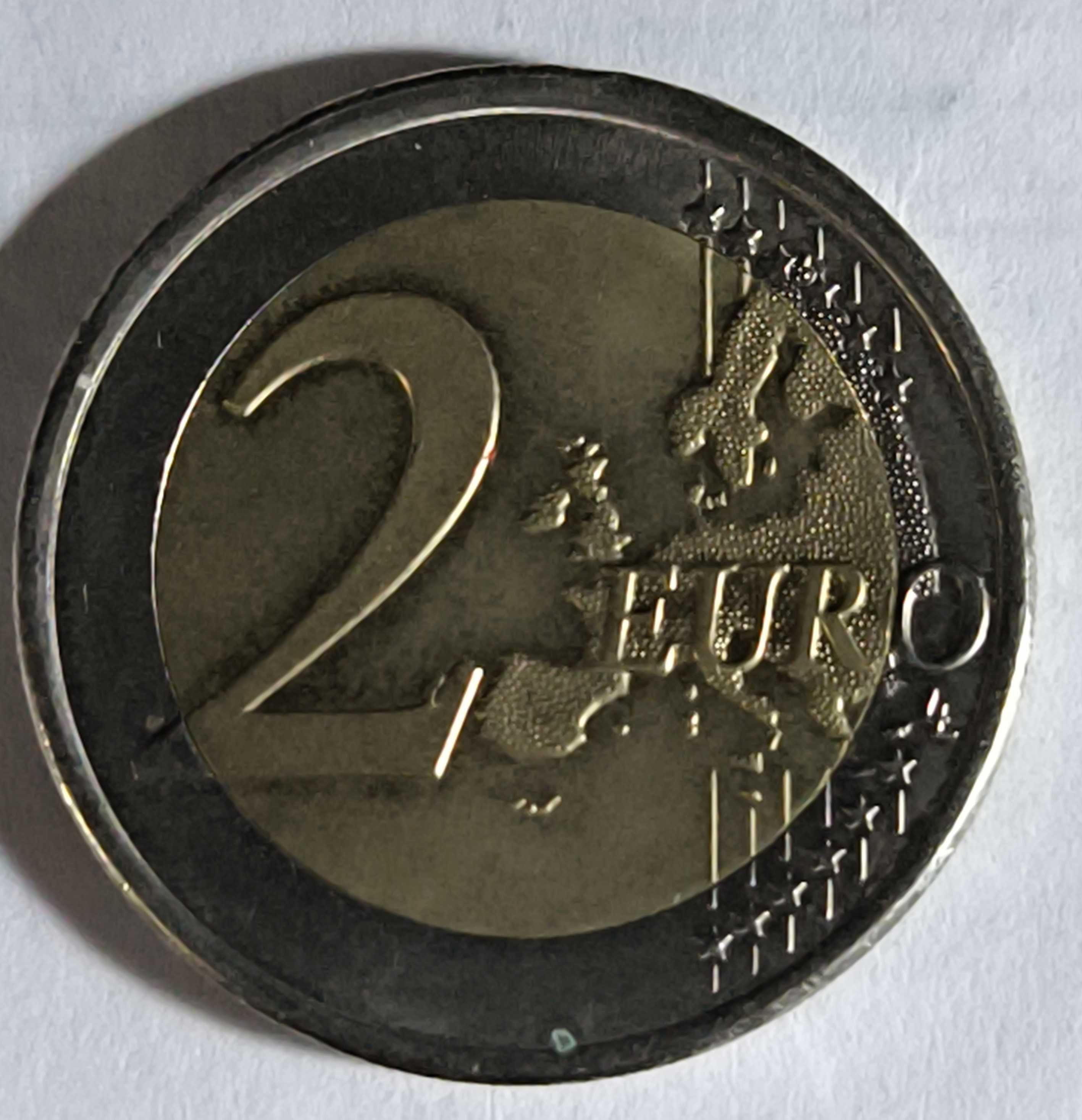 Moeda raríssima de 2 euros com erro de cunhagem e 20 000 editadas