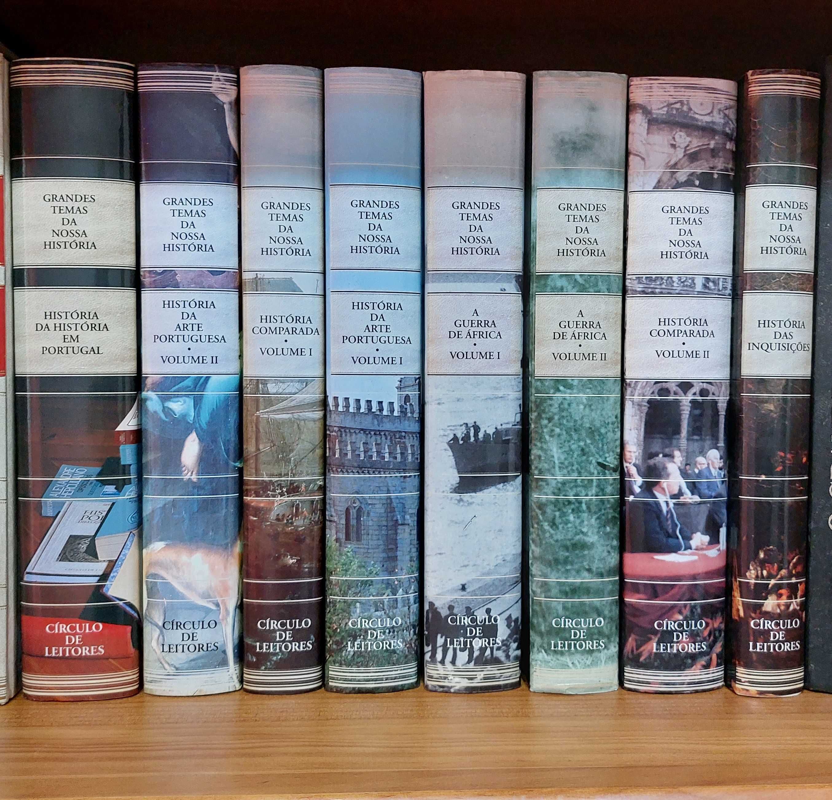 LIVROS HISTÓRIA "Grandes Temas da Nossa História" - 8 volumes