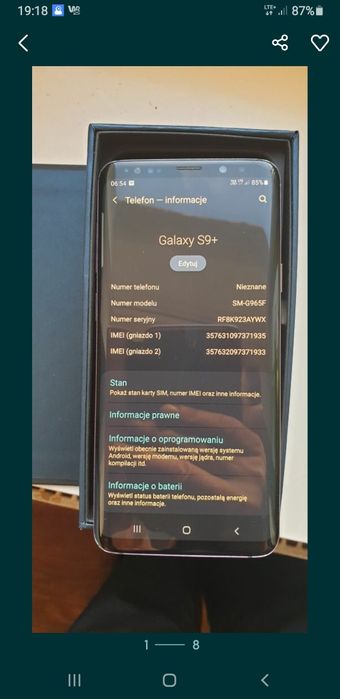 Samsung galaxy s 9 +