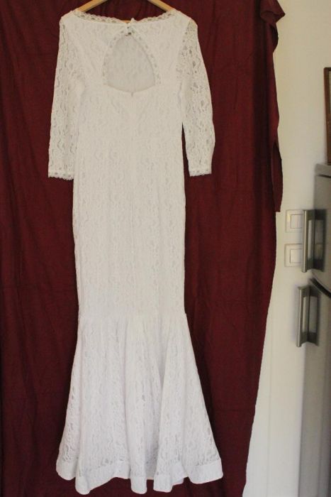 Nowa koronkowa biała suknia ślubna Rainbow 38 sukienka na ślub wesele