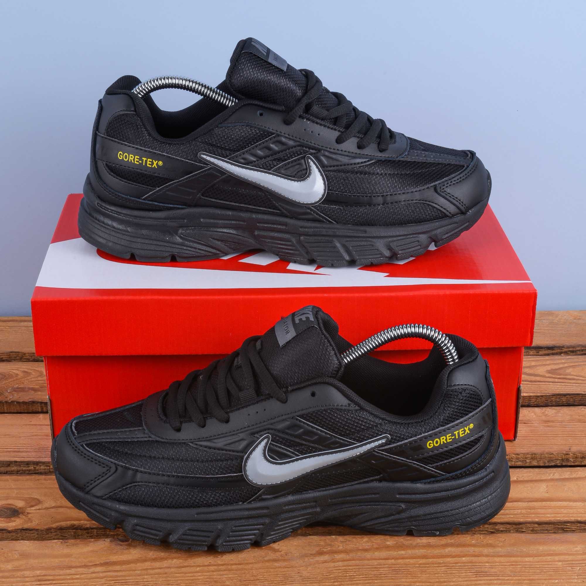 (1939) Чоловічі Кросівки Nike Initiator повністю чорні (41-45)
