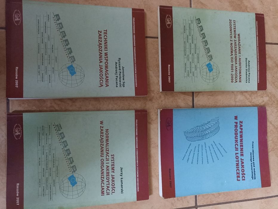 4 książki - zarządzanie jakością w produkcji lotniczej