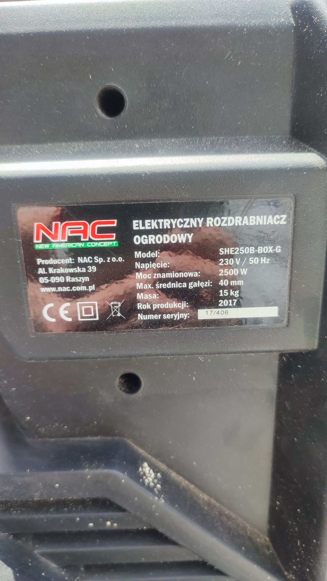 Rozdrabniacz do gałęzi elektryczny