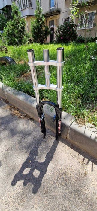 Двухкоронка алюминиевая (вилка) на велосипед. Колесо - 26.