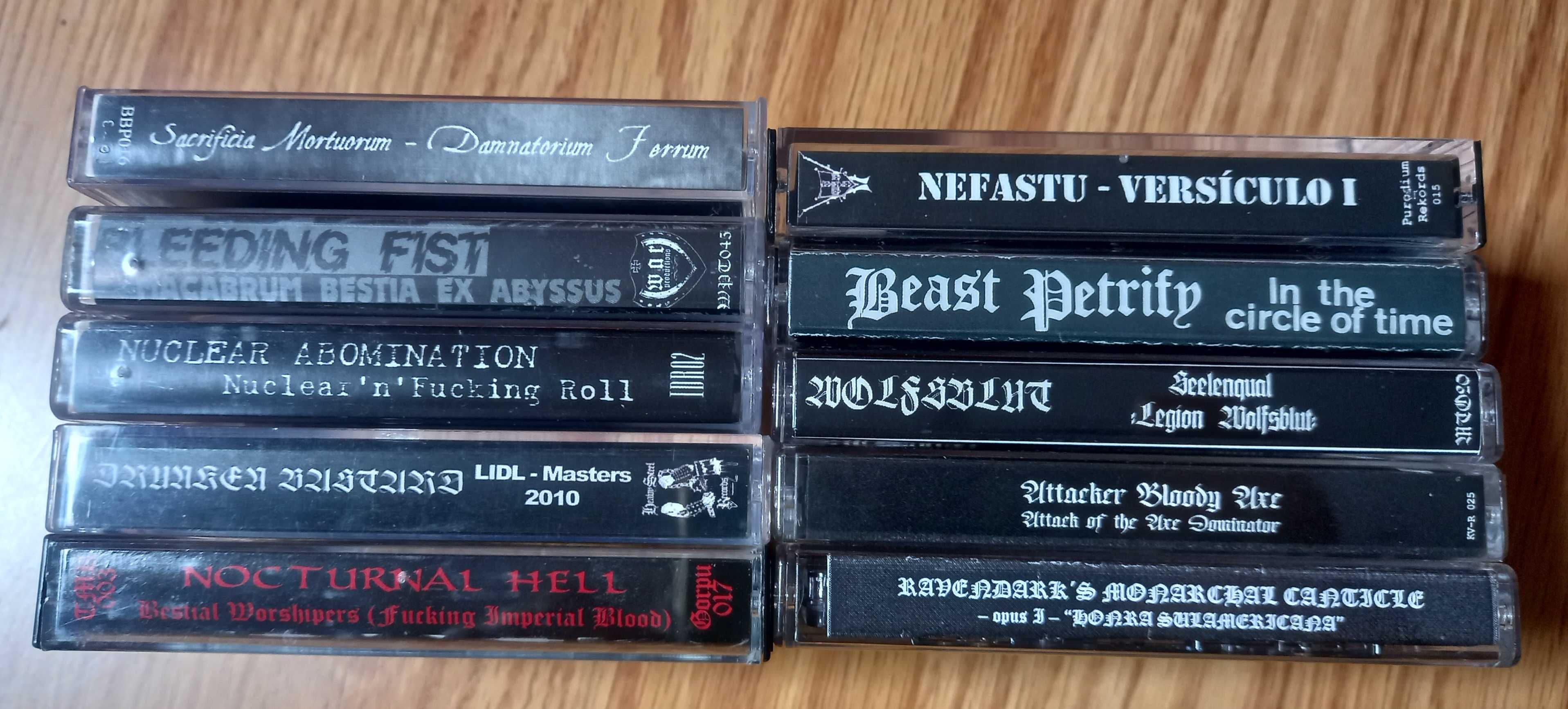 Cassetes Heavy Black Thrash Death Metal Sabbat Slayer Metalucifer