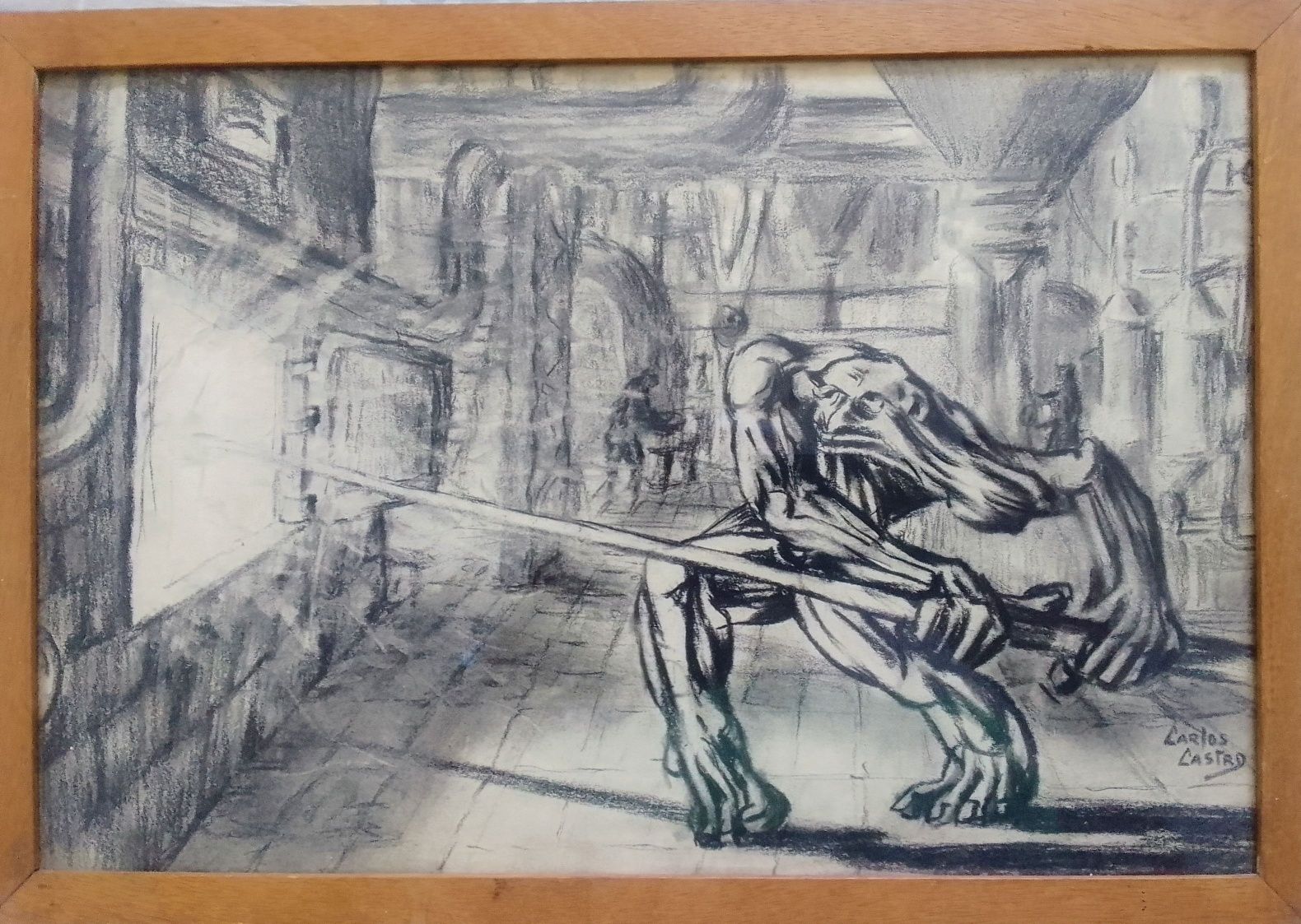 Quadro  (assinado Carlos Castro)