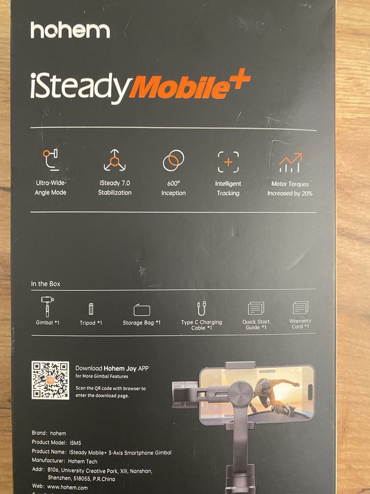 Gimbal HOHEM iSteady Mobile+ Czarny