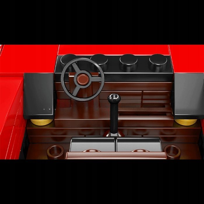 Klocki 338 el. Ferrari auto sportowe + gablota Mould King 27038
