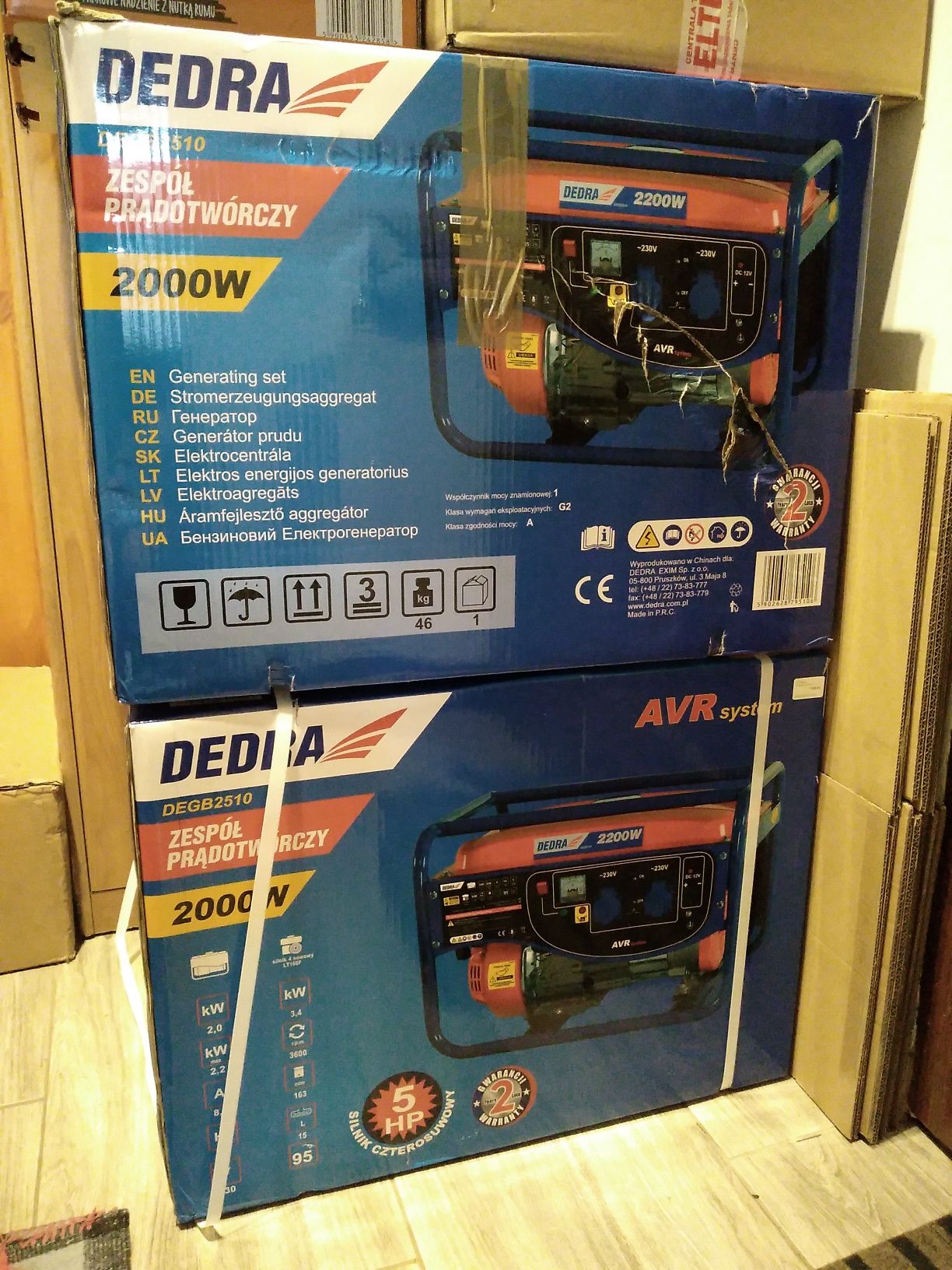 Генератор Dedra 2200Вт