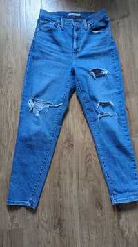 Spodnie jeans niebieskie,Levi's,28,29 High waisted mom jeans