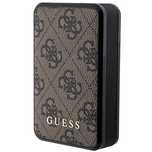 Guess Powerbank 18W GUPB10DP4GEGW10000mAh brązowy/brown 4G Leather