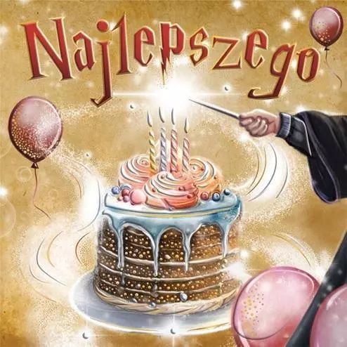 Karnet KW Urodziny Magiczny tort. Henry