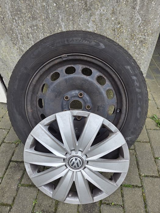 4 koła 5x112, opony zimowe 205/55/16
