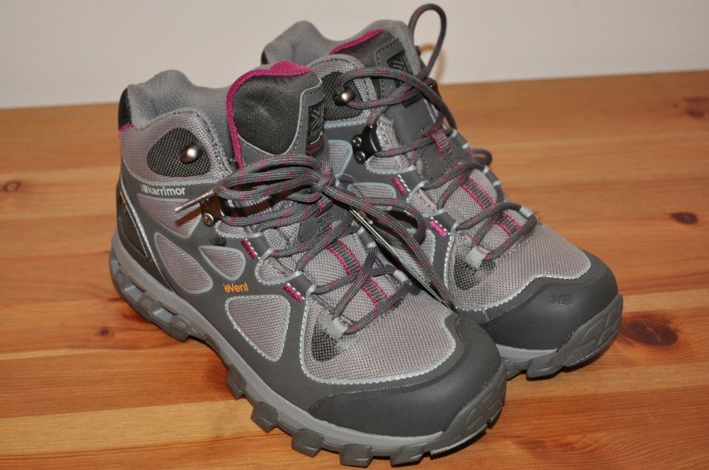 NOWE- Damskie buty trekkingowe KARRIMOR KSB COUGAR (POPIEL)- r.37