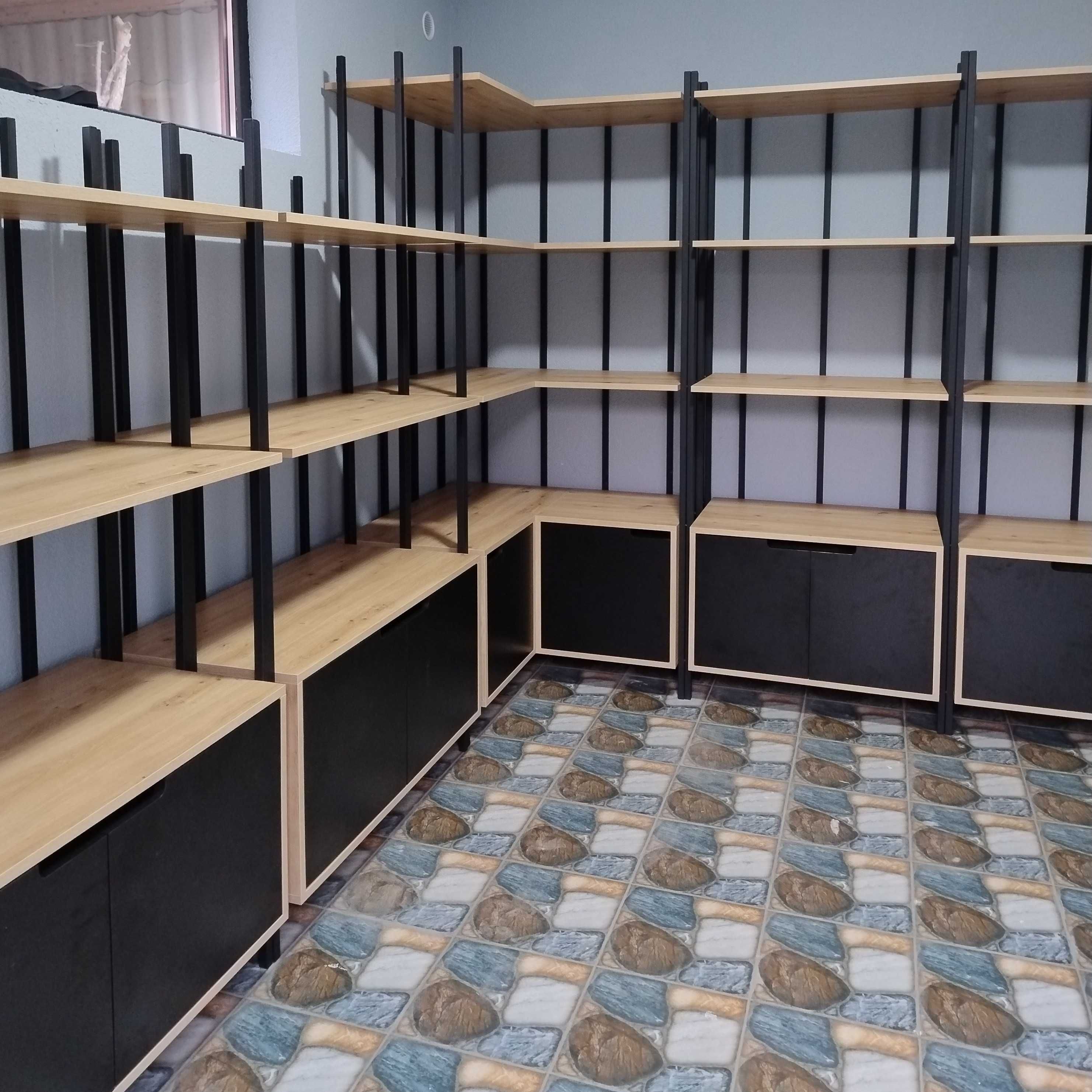 ХІТ! Стелажі металеві лофт в офіс чи магазин. Виробник.