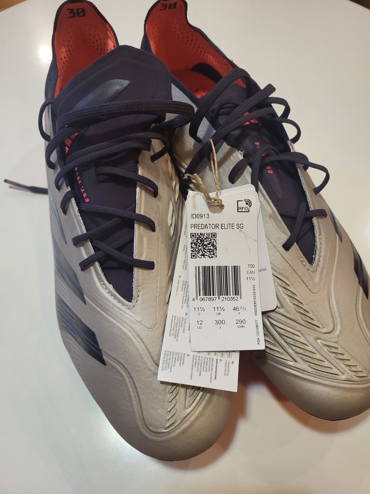 Buty piłkarskie adidas predator Elite SG 46 2/3 NOWE!