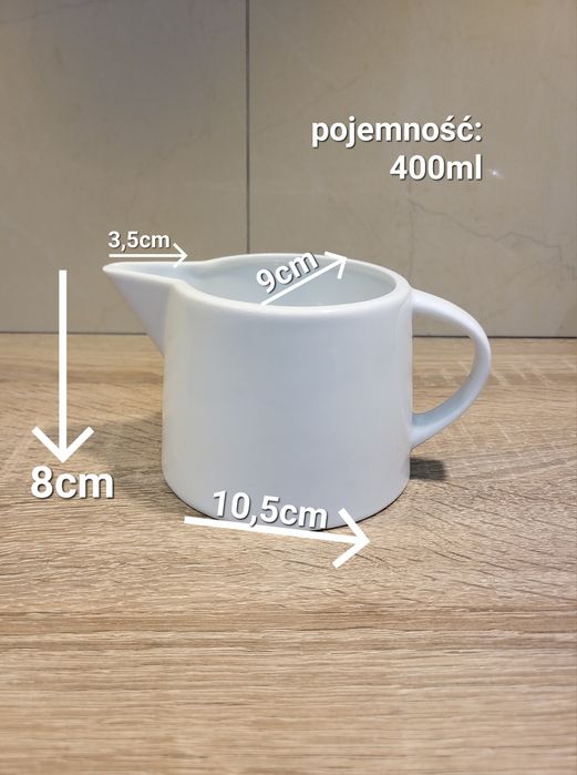 Dzbanek dzbanuszek mlecznik 400ml biały