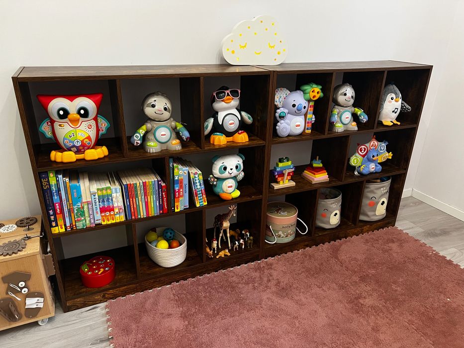 Regał otwarty ciemny brąz