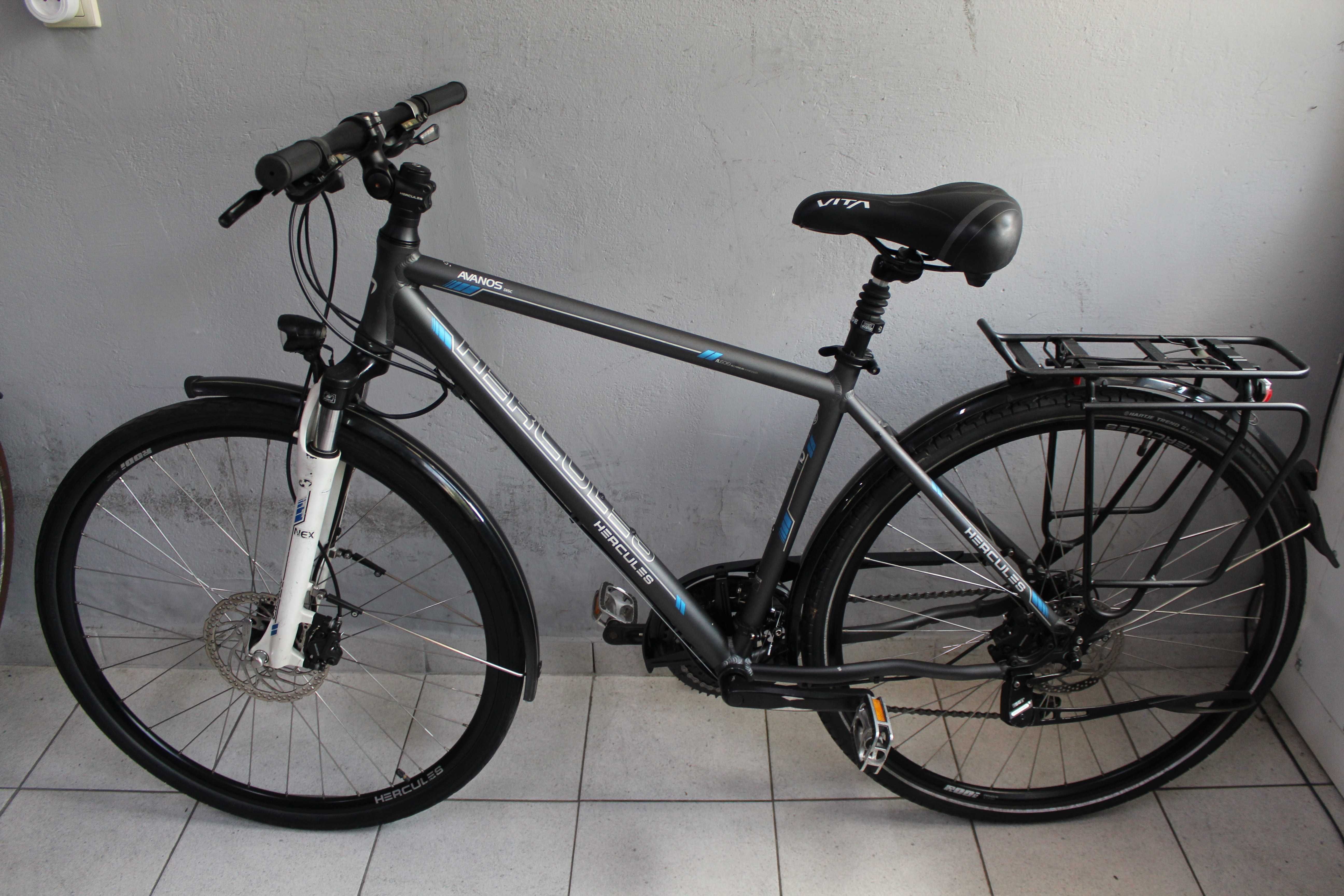 Rower trekkingowy HERCULES AVANOS ,Rama 48 cm, Koła 28",Alivio, Tarcze