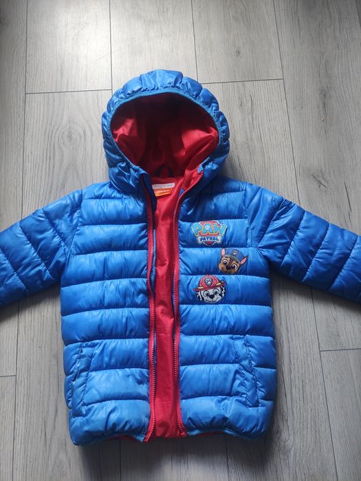 Kurtka Psi Patrol r. 122 przejściowa, uszkodzony zamek