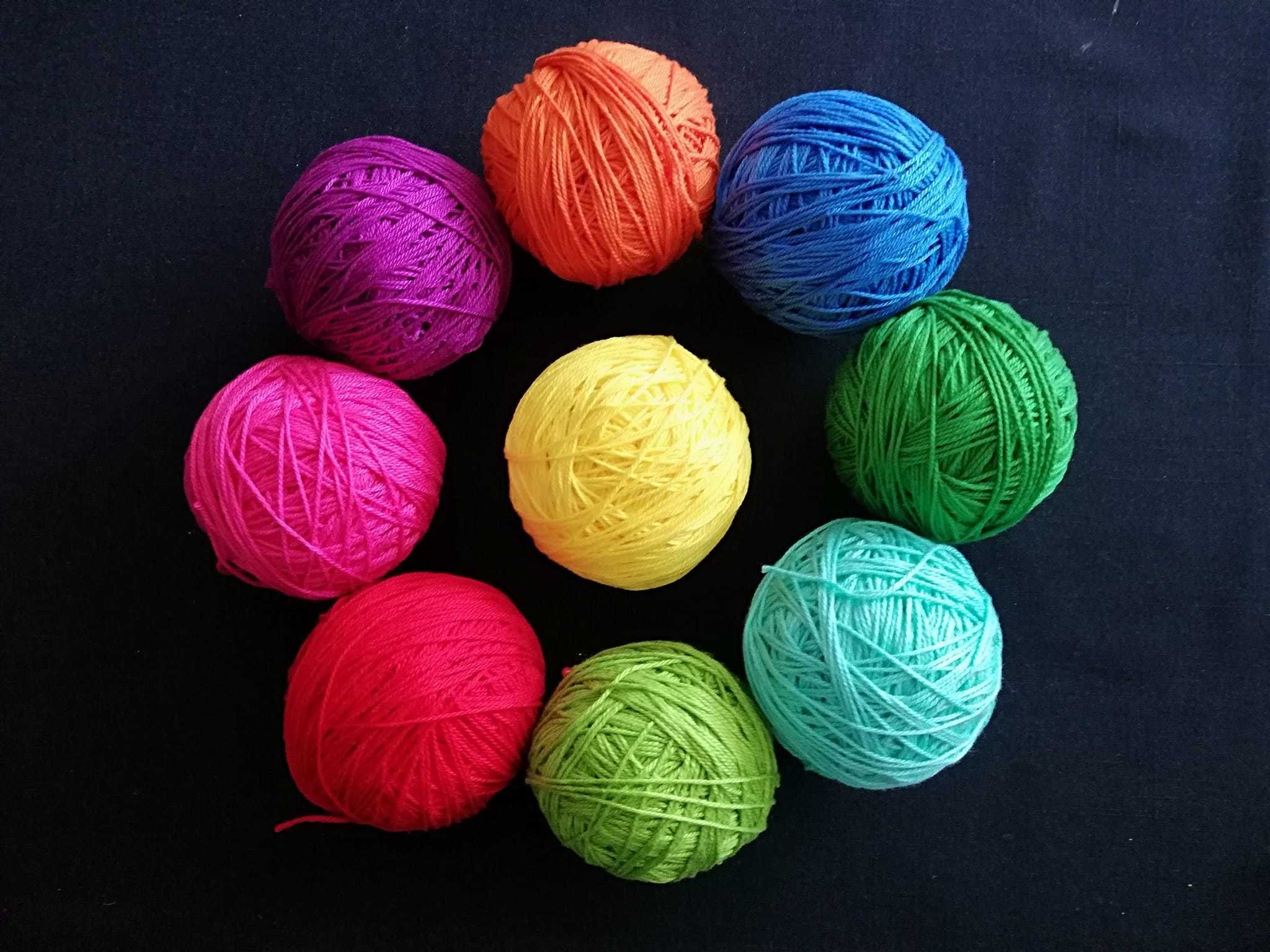 Linhas para crochet ou tricot de algodão 100 gramas