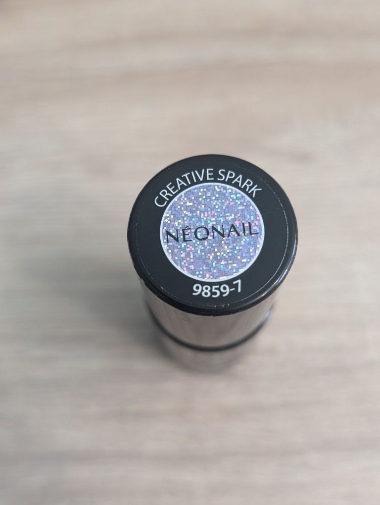 Nowy brokatowy lakier hybrydowy neonail creative spark 9859-7 manicure