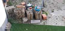 Blocos de cimento para chão de jardim