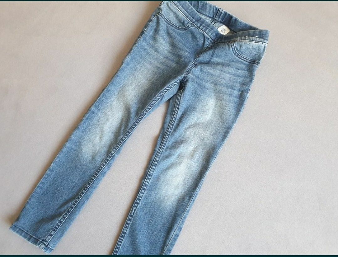 Ideał spodnie H&M 110 denim jeansowe