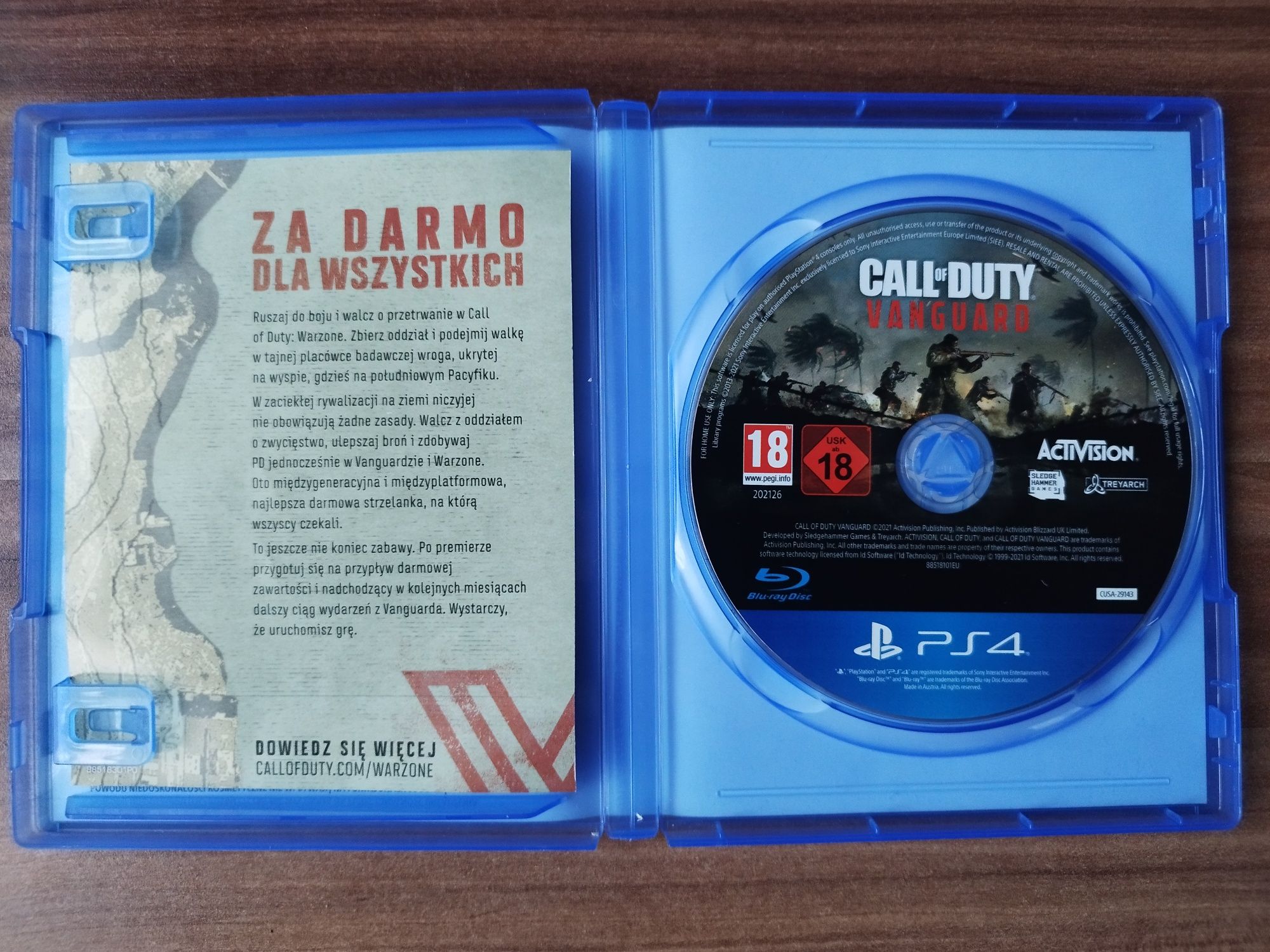 Call of Duty VANGUARD Dubbing PL Ps4 Ps5