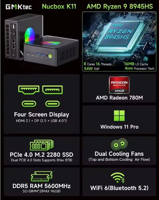 GMKTec K11 – міні-ПК