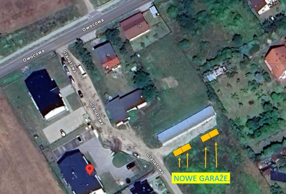 Najem garaż blaszany 3x5m, brama uchylna, Brzozówka / Lubicz