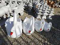 Donice 4 sztuki łabędzie plastikowe Łabędź Figura donica