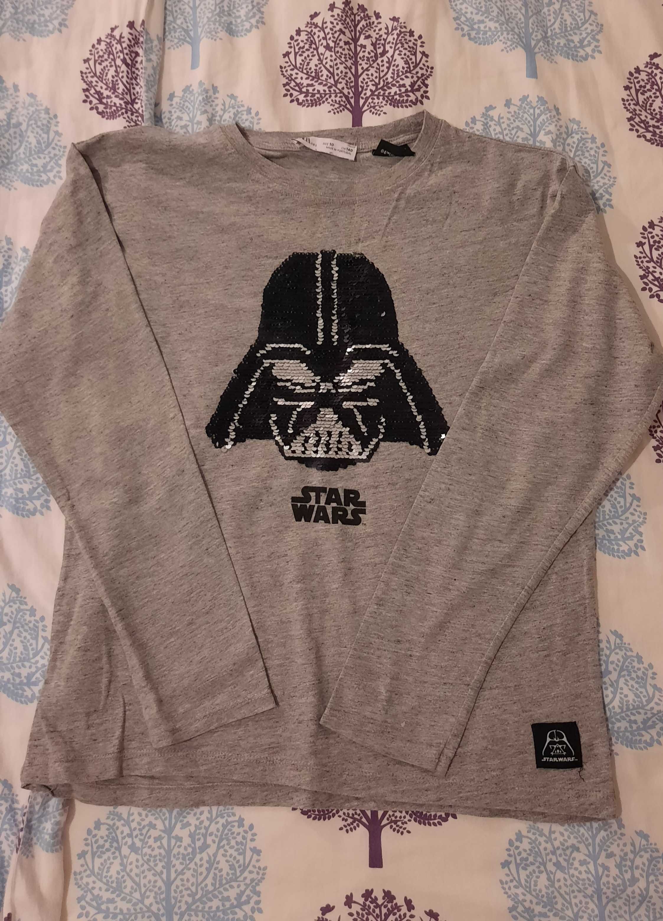 Zara Star Wars 140 bluzka dla chłopca z cekinami stan idealny