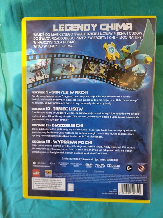 12 płyt DVD Lego Ninjago Rok Węży, Chima, Ben 10, Star Wars