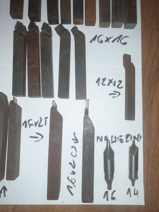 Zestaw noży tokarskich PRL