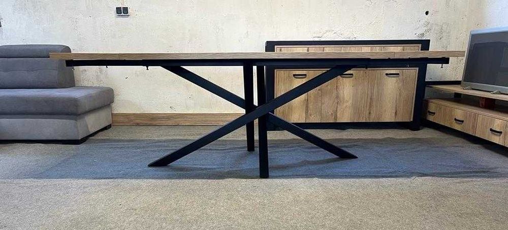 Stół PAJĄK z Solidna Metalową Ramą 160-240 x 100