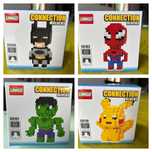 Legos Novos - Batman, Spider Man, Hulk, Pokemon, Pikachu, Marvel