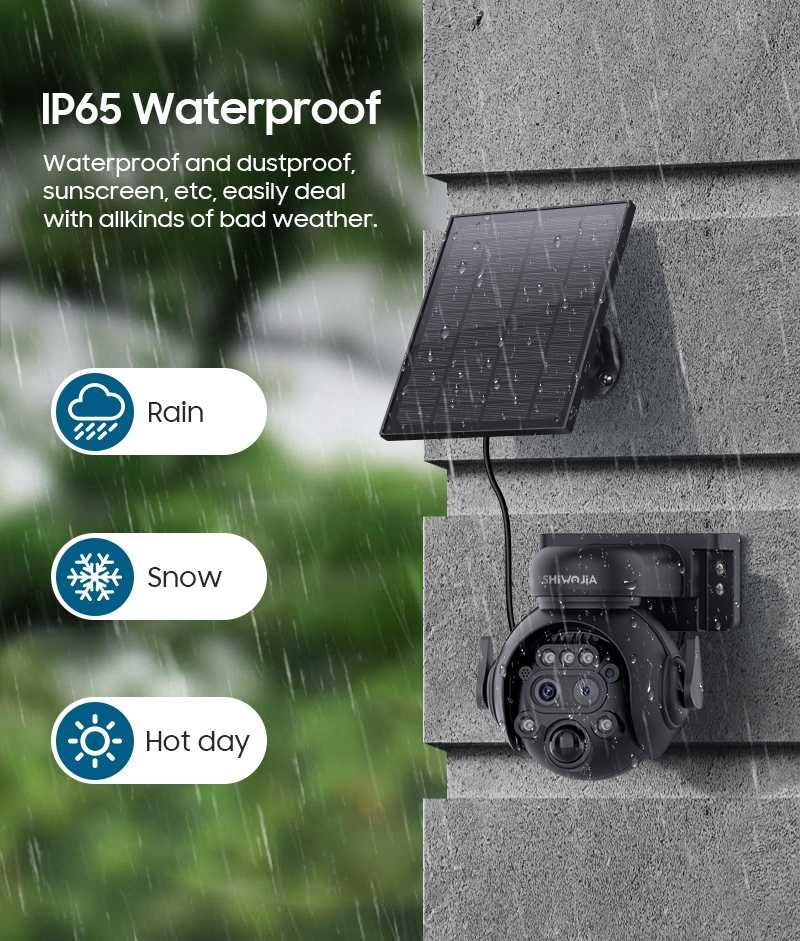 Kamera SHIWOJIA 12X Zoom 4G LTE solarna kamera 8MP noktowizor