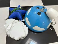 Lampy dziecięce Ikea - Skojig chmury niebieska, UPPLYST, SMILA