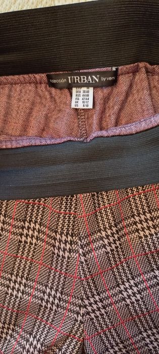 Calça larga e curta de inverno
