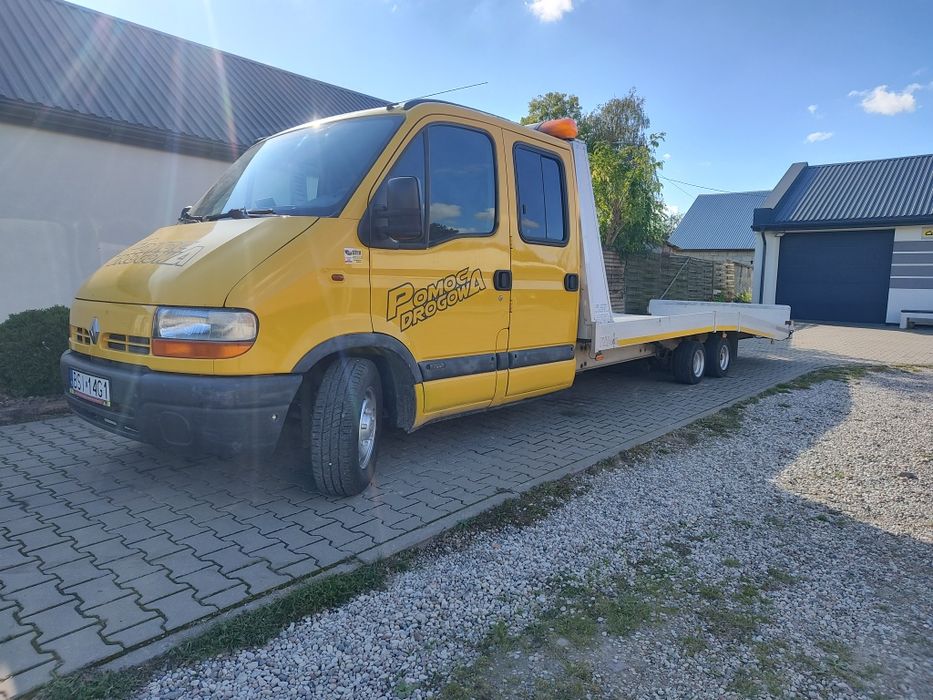 Platforma aluminiowa 2 osie baldinger pomoc drogowa najad autolaweta