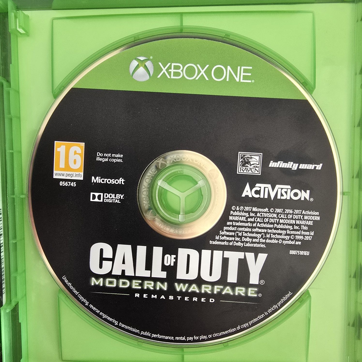 Call of Duty Modern Warfare Remastered xbox one wersja PL