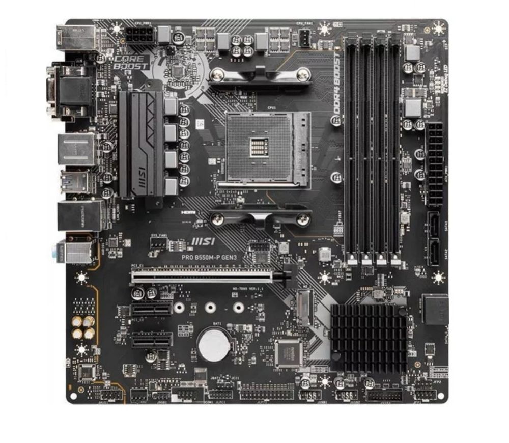 Ігровий комплект Ryzen 5 5500/5600 MSI B550M eXeleram ddr4 16gb 3600
