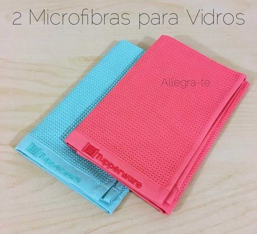 2 MicroFibras para Vidros Tupperware