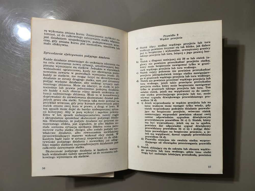Międzynarodowe przep. o zapobieganiu zderzeniom na morzu 1972 W.Rymarz