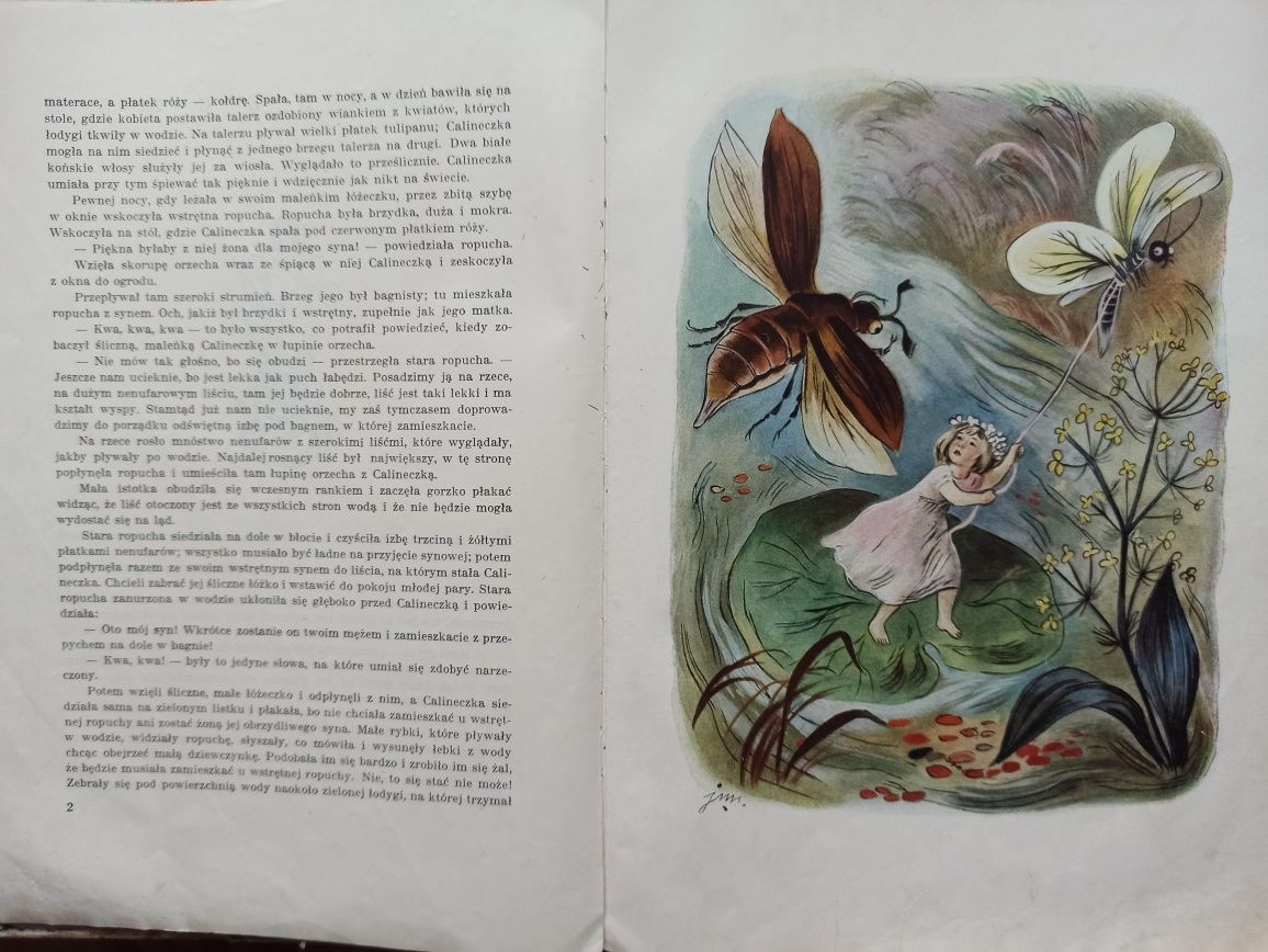 "Baśnie" J.Ch. Andersena, ilustracje J.M. Szancer  1950, PRL
